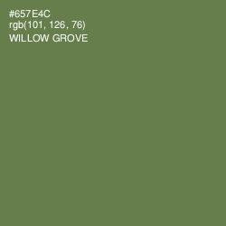 #657E4C - Willow Grove Color Image